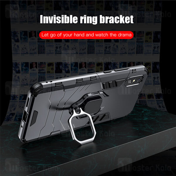 گارد ضد ضربه انگشتی هانر Honor X9 / X9 5G Black Panther Keysion Armor Ring